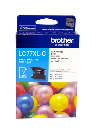 Brother LC77XL Cyan Ink Cartridge - 1,200 pages - Out Of Ink