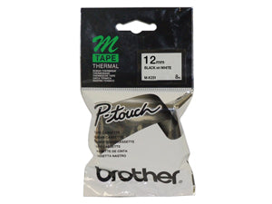 Brother MK231 Black/White 12mm - Out Of Ink