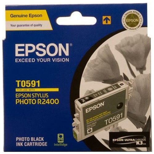 Epson T0591 Black Ink Cartridge - 450 pages - Out Of Ink
