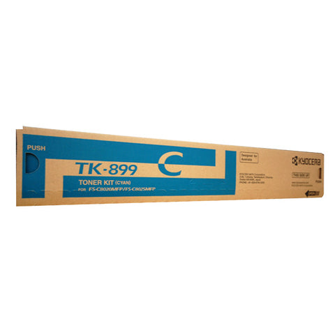 Kyocera TK899 Cyan Toner Cartridge - 6,000 pages - Out Of Ink