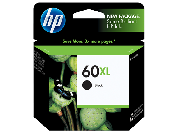 HP No.60 Black XL ink Cartridge - 600 pages - Out Of Ink