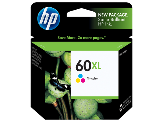 HP No.60 Colour XL ink Cartridge - 440 pages - Out Of Ink