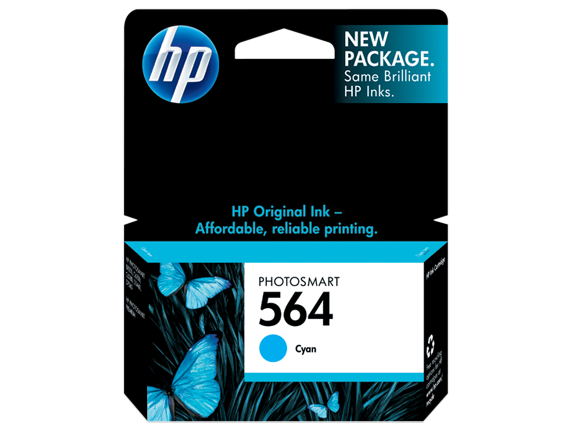 HP No.564 Cyan Ink Cartridge - 300 pages - Out Of Ink