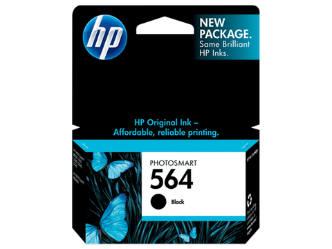 HP No.564 Black Ink Cartridge - 250 pages - Out Of Ink