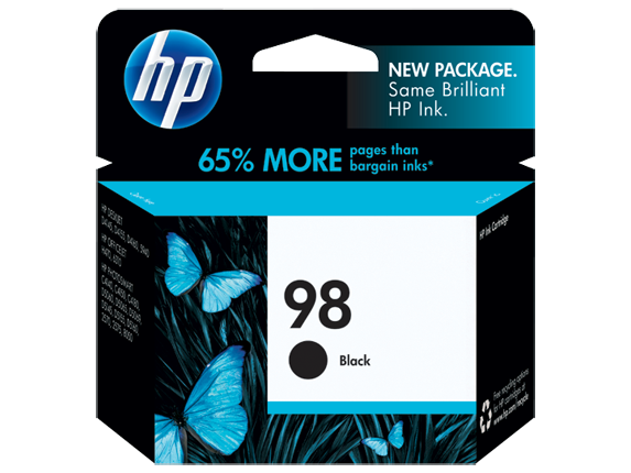 HP No.98 Black Ink Cartridge - 400 pages - Out Of Ink
