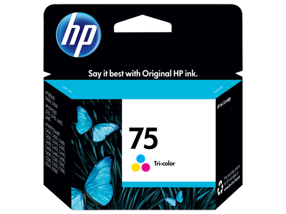 HP No.75 Colour Ink Cartridge - 170 pages - Out Of Ink