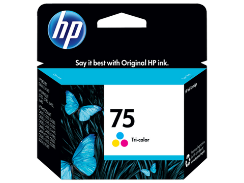 HP No.75 Colour Ink Cartridge - 170 pages - Out Of Ink