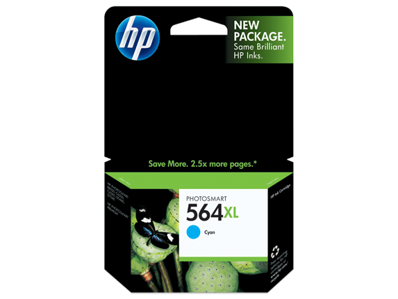 HP No.564XL Cyan Ink Cartridge - 750 pages - Out Of Ink