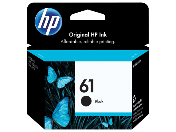 HP No.61 Black ink Cartridge - 190 pages - Out Of Ink