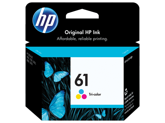 HP No.61 Colour ink Cartridge - 165 pages - Out Of Ink
