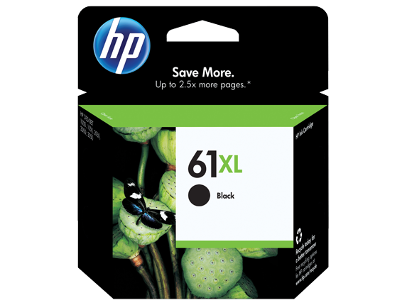 HP No.61 Black XL ink Cartridge - 480 pages - Out Of Ink