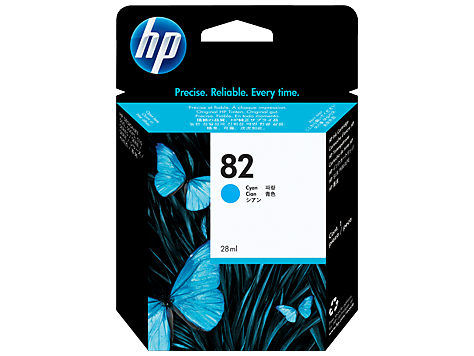 HP No.82 Cyan Ink Cartridge - 3,200 pages - Out Of Ink