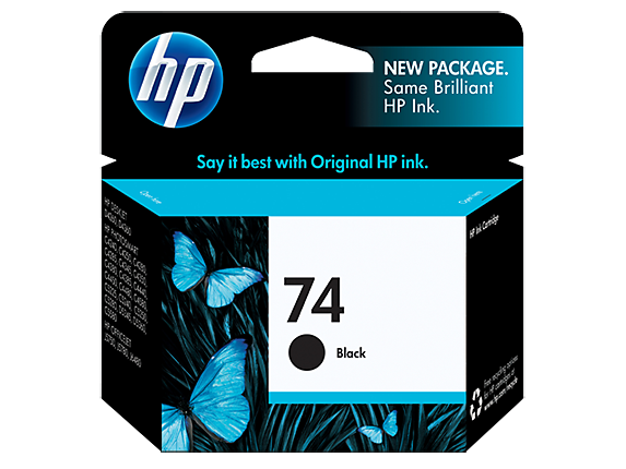 HP No.74 Black Ink Cartridge - 220 pages - Out Of Ink