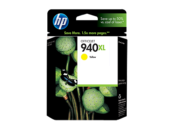 HP No.940XL Yellow High Yield Ink Cartridge - 1,400 pages - Out Of Ink