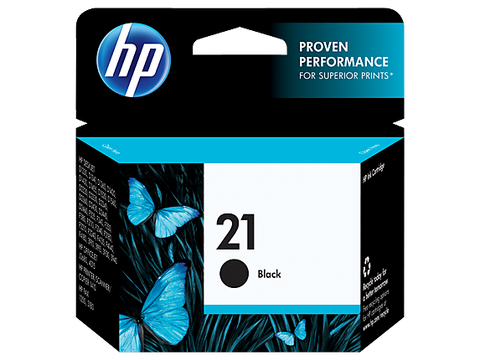 HP No.21 Black Ink Cartridge - 185 pages - Out Of Ink