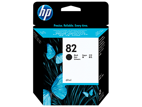 HP No.82 Black Ink Cartridge - 3,200 pages - Out Of Ink