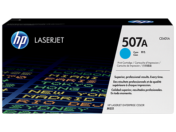 HP 507A Cyan Toner Cartridge - 6,000 pages - Out Of Ink