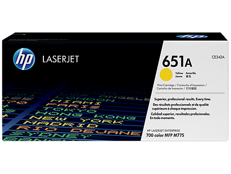 HP 651A Yellow Toner Cartridge - 16,000 pages - Out Of Ink