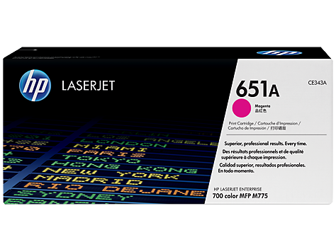 HP 651A Magenta Toner Cartridge - 16,000 pages - Out Of Ink