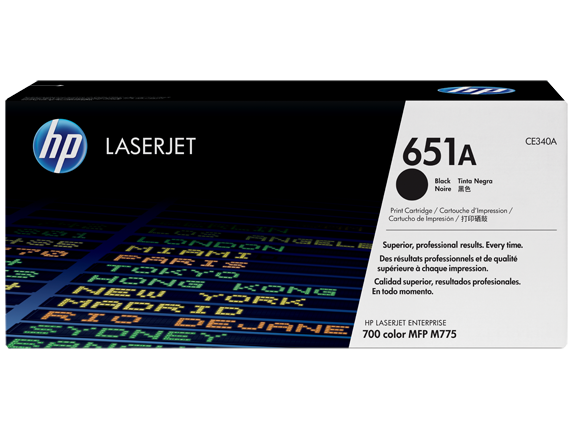 HP 651A Black Toner Cartridge - 13,500 pages - Out Of Ink
