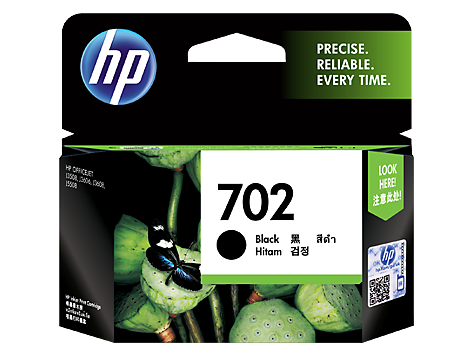 HP No.702 Black Ink Cartridge - 600 pages - Out Of Ink