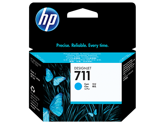 HP #711 29ml Cyan Ink CZ130A - Out Of Ink