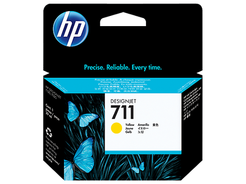 HP #711 29ml Yellow Ink CZ132A - Out Of Ink