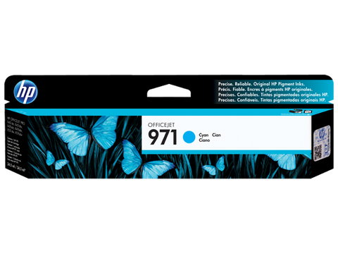 HP No. 971 Cyan Ink Cartridge - 2,500 pages - Out Of Ink