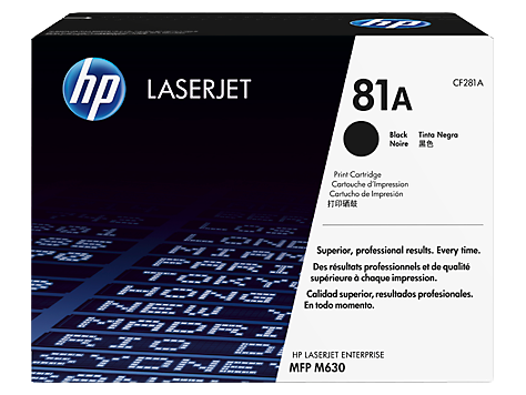 HP #81A Black Toner CF281A - Out Of Ink