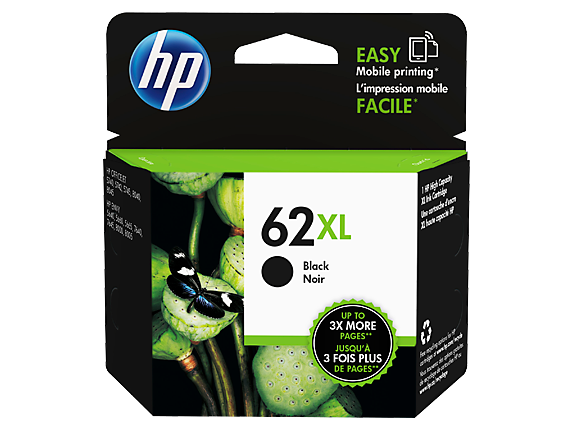 HP #62XL Black Ink C2P05AA - Out Of Ink