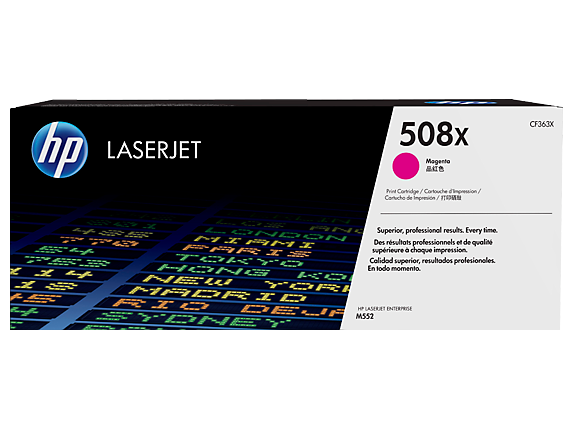 HP #508X Magenta Toner CF363X - Out Of Ink