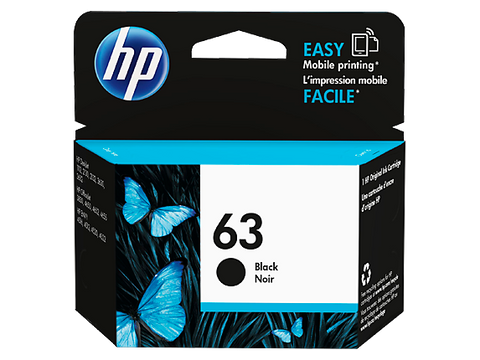 HP #63 Black Ink F6U62AA - Out Of Ink