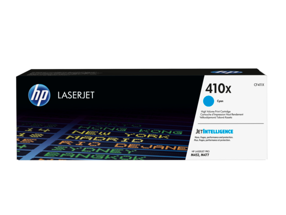 HP 410X Cyan Toner CF411X - 5,000 pages - Out Of Ink