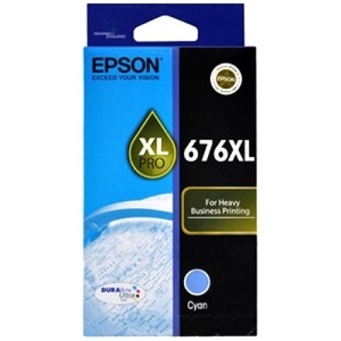 Epson 676XL Cyan Ink Cartridge - 1,200 pages - Out Of Ink