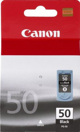 Canon PG-50 FINE Black Ink Cartridge High Yield - 510 pages - Out Of Ink
