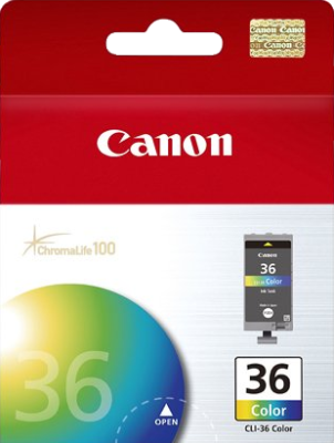 Canon CLI36C Four Colour Ink Tank - 109 pages - Out Of Ink