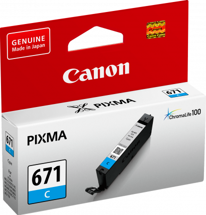 Canon CLI671 Cyan Ink Cart - Out Of Ink