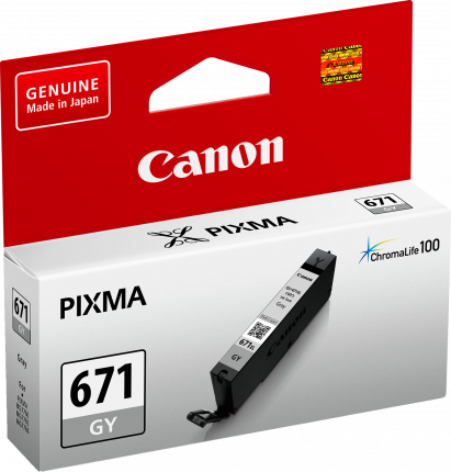 Canon CLI671 Grey Ink Cart - Out Of Ink