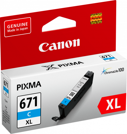 Canon CLI671XL Cyan Ink Cart - Out Of Ink