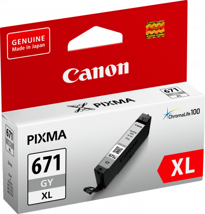 Canon CLI671XL Grey Ink Cart - Out Of Ink