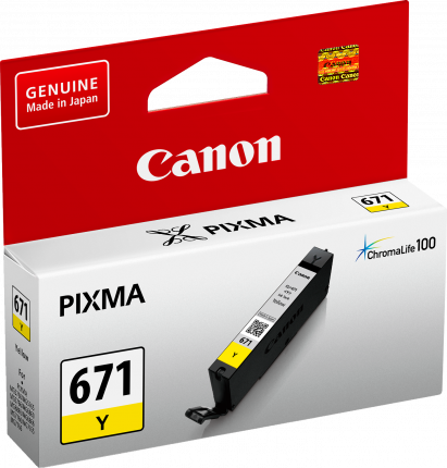 Canon CLI671 Yellow Ink Cart - Out Of Ink