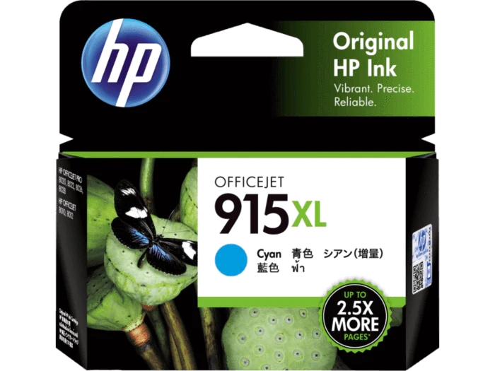 HP 915XL Cyan Orignal Ink 3YM19AA