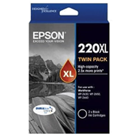 Epson 220 HY Black Twin Pack - Out Of Ink