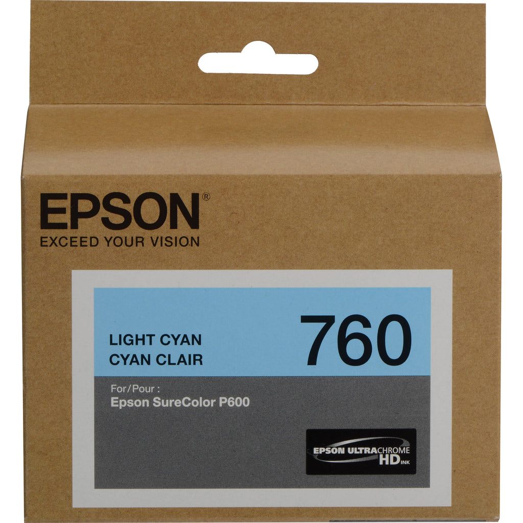 Epson T760 Lgt Cyan Ink Cart - Out Of Ink