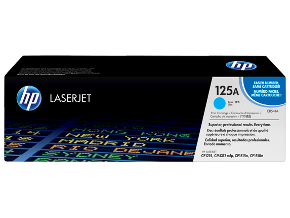 HP CP1215 / CM1312 / CP1515 / CP1518ni Cyan Toner Cartridge - 1,400 pages - Out Of Ink