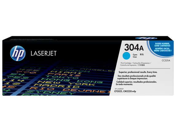 HP CP2025 / CM2320 Cyan Toner Cartridge - 2,800 pages - Out Of Ink