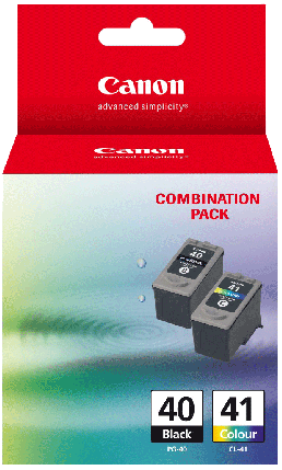 Canon PG-40 / CL-41 Combo Pack - Includes 1 x PG-40 & 1 x CL-41 Ink Cartridges - Out Of Ink