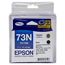 Epson T1051 (73N) Black Ink Cartridge Twin Pack - 230 pages each - Out Of Ink