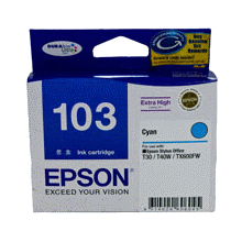 Epson T1032 (103N) H/Y Cyan Ink Cartridge - 815 pages - Out Of Ink