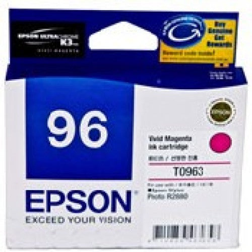 Epson T0963 Vivid Magenta Ink Cartridge - 940 pages - Out Of Ink